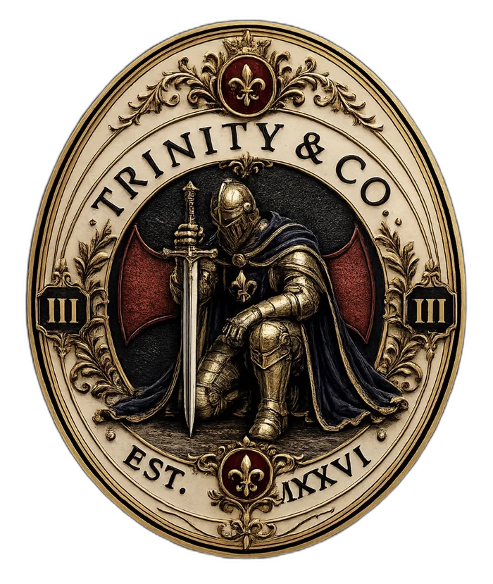 Trinity & Co. gold seal logo