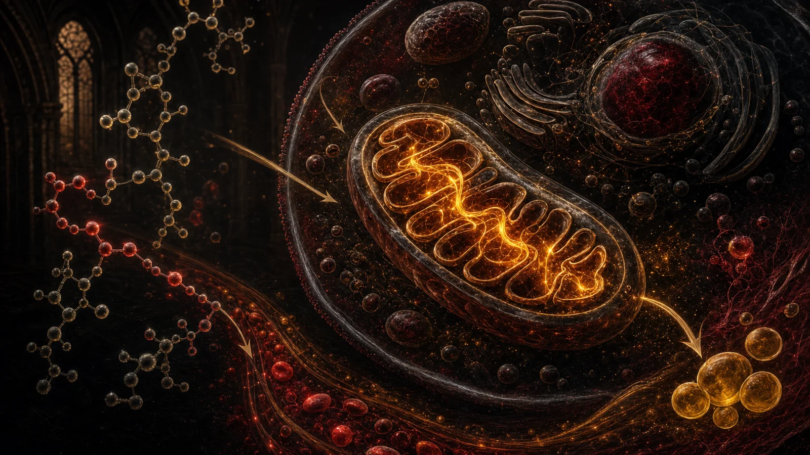Cellular mitochondria and metabolic energy pathways